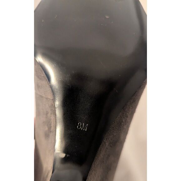 👠 Kenneth Cole Suede Wedge Pumps Gray Black 8M - Picture 8 of 8